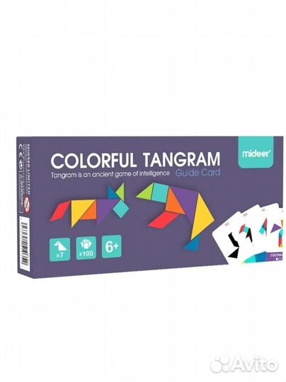 Детская развивающая игра Танграм деревянный