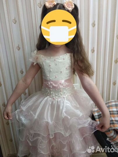 Платье праздничное для девочки на рост 116-122