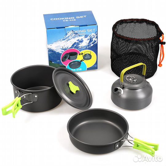 Набор туристической посуды 2-4 персоны Cooking Set