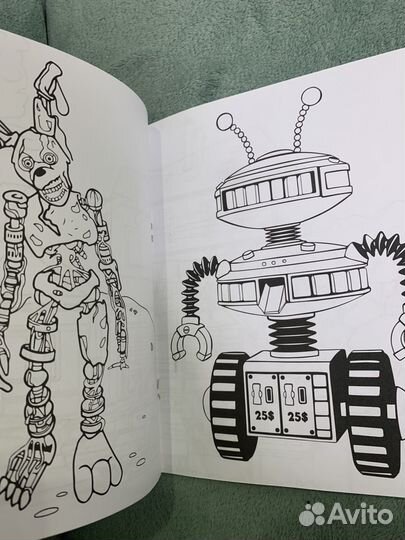 5 ночей у Фредди(Аниматроники+Сосед) Раскраска