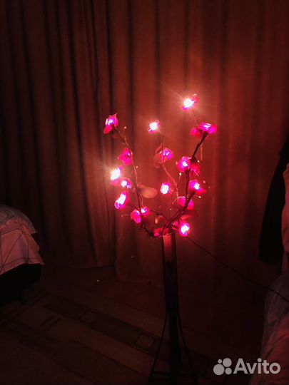 Сакура светящая лампа