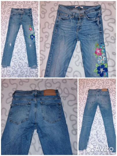 Джинсы бренды много Philipp Plein,CK,Levis xxs/w24