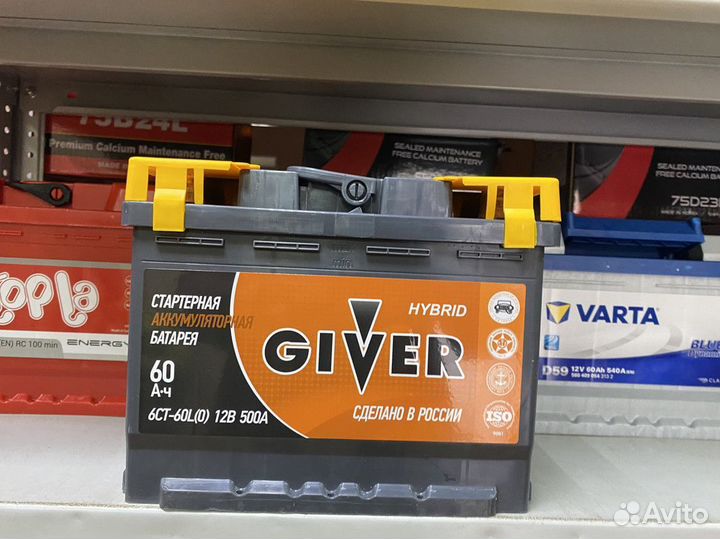 Аккумулятор 6ст 60 Ач