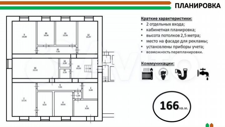Помещение 166 м²