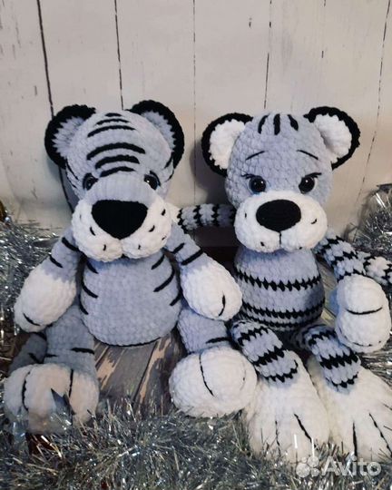 Вязаные игрушки. Тигр символ нового года