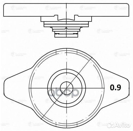 Крышка (пробка) радиатора для а/м Toyota/Mitsub