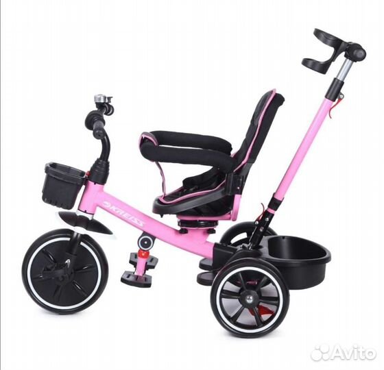 Велосипед с родительской ручкой, новый
