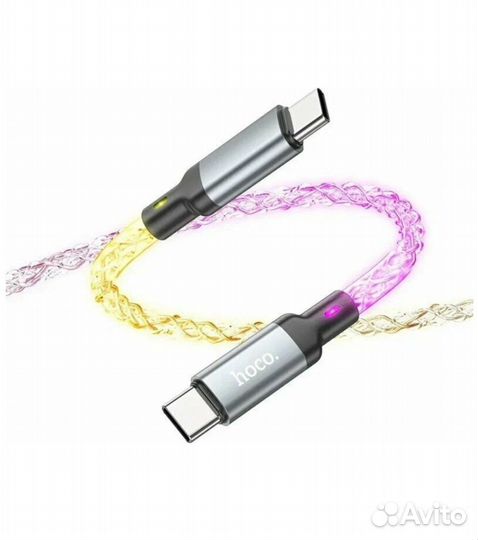 Кабель зарядки светящийся hoco u112