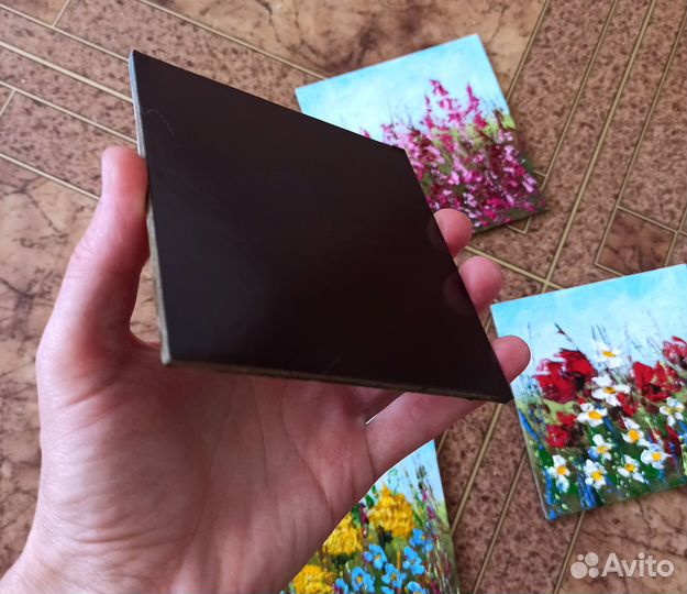 Картина маслом Полевые цветы Холсты на магнитах