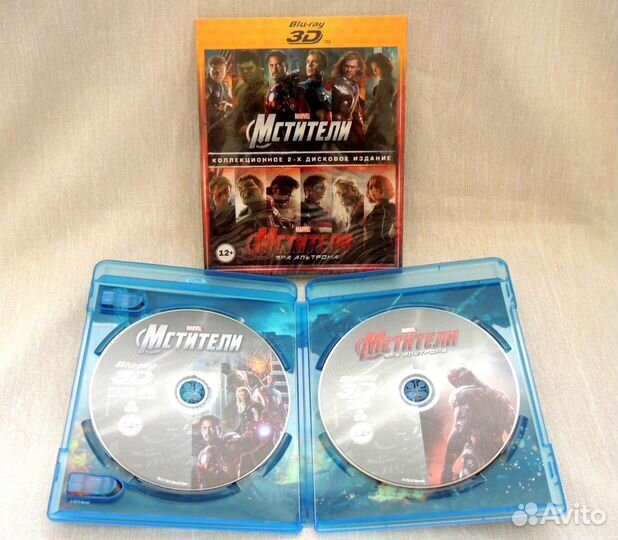 3D Blu-ray диски, мультф-ы и кино Мстители Disney