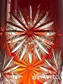 Большая хрустальная ваза гхз, 