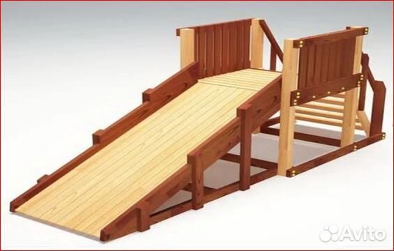 Зимняя горка, уличный зимний скат детям и взрослым