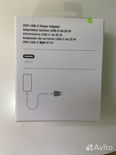 Зарядный блок для iPhone USB-C 20w оригинал