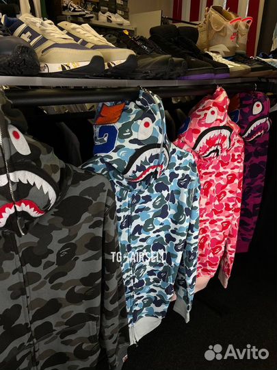 Зип худи bape shark M L XL XXL