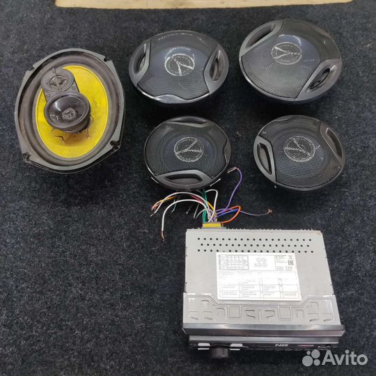 Динамики + магнитола JVC 427 / 627