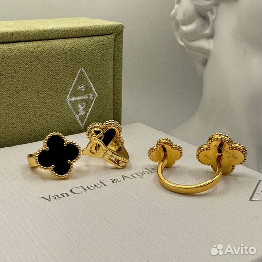 Van Cleef серьги + кольцо