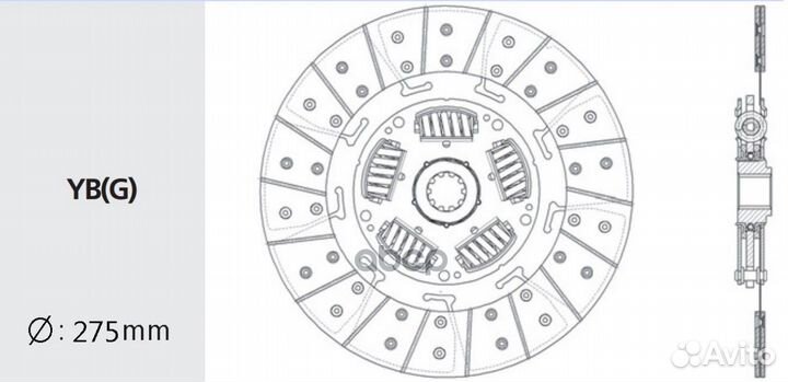 Сцепление в сборе (запчасть) HD69 Valeo