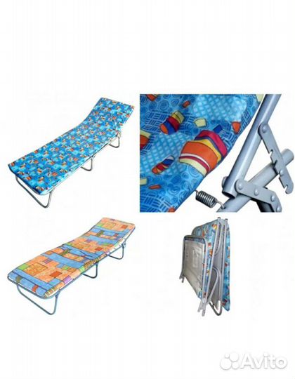 Раскладушка с матрасом