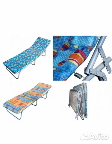 Раскладушка с матрасом