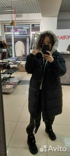 Пуховик зимний женский