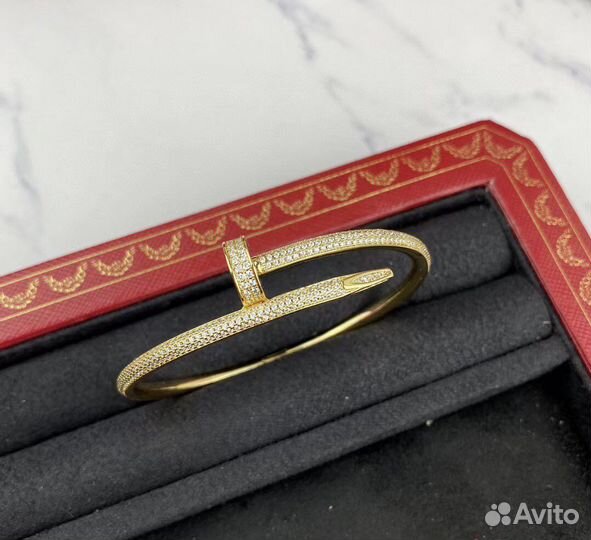 Браслет Cartier гвоздь в камнях