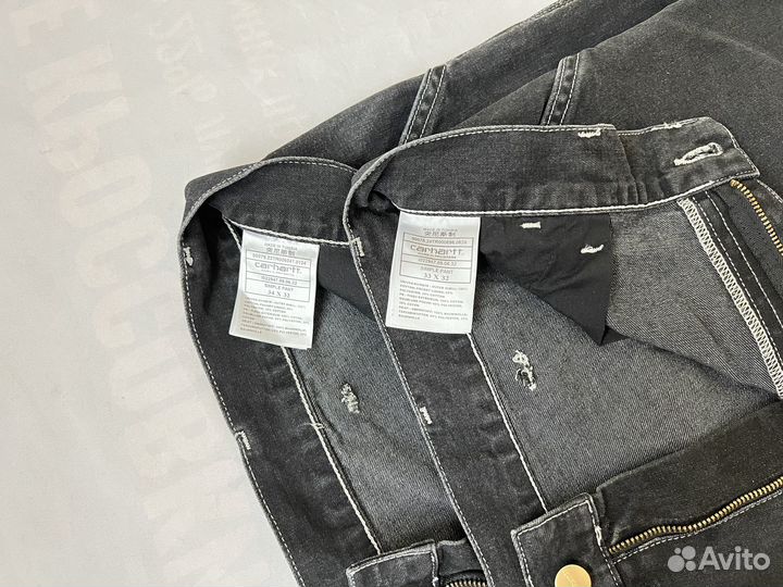 Джинсы Carhartt Simple Black Stone Washed Оригинал