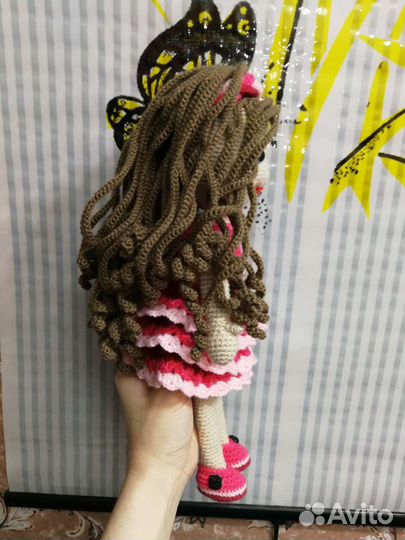 Кукла вязаная, ручная работа