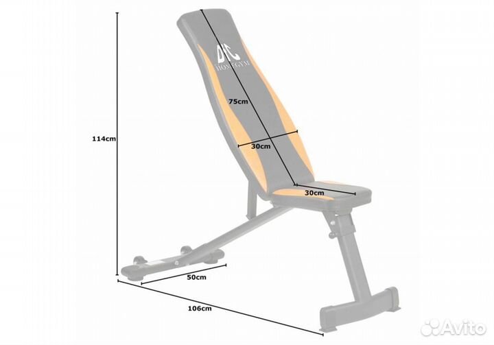 Скамья силовая универсальная DFC dbch1