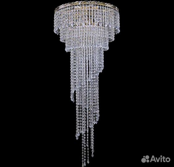 Люстра потолочная хрустальная, новая