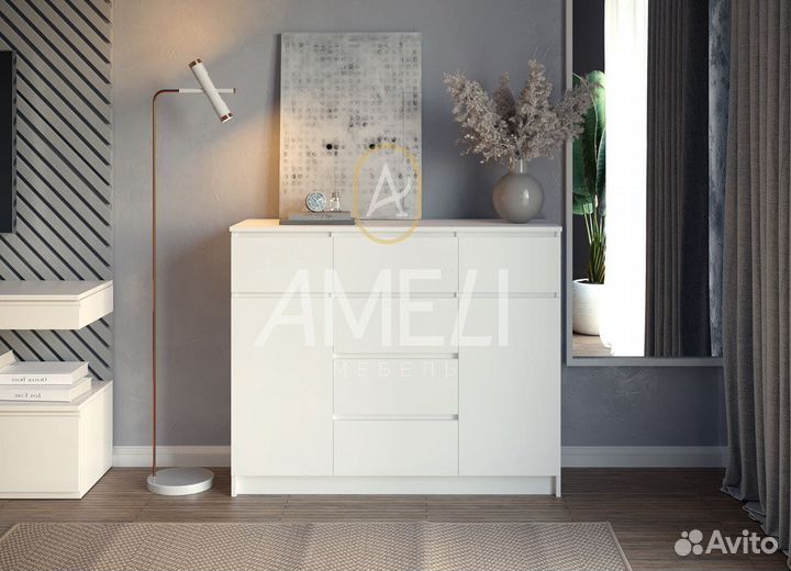 Белый тумба комод в спальню