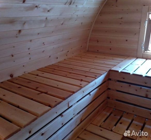 Мобильная баня бочка 6 м