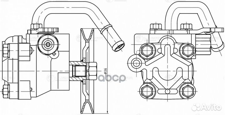 Насос гур hyundai getz 02- LPS 0807 luzar