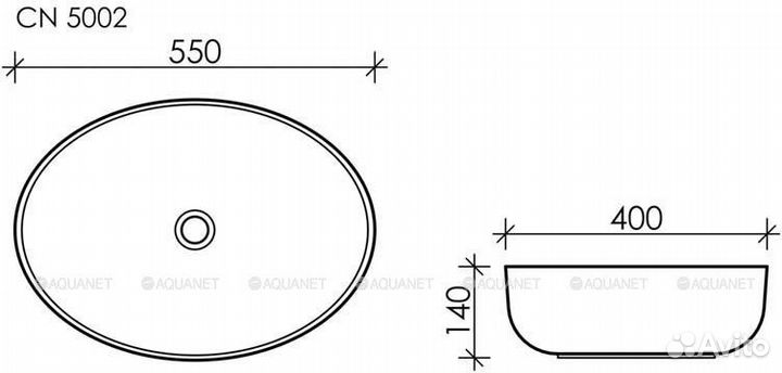 Раковина накладная Ceramicanova Element CN5002