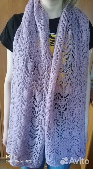 Палантин вязаный