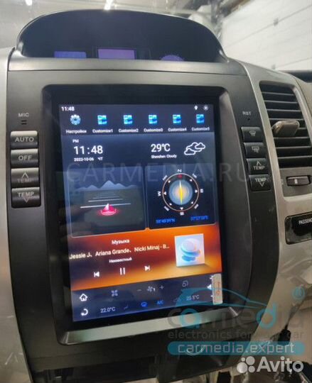 Штатная магнитола для Toyota Land Cruiser Prado 12