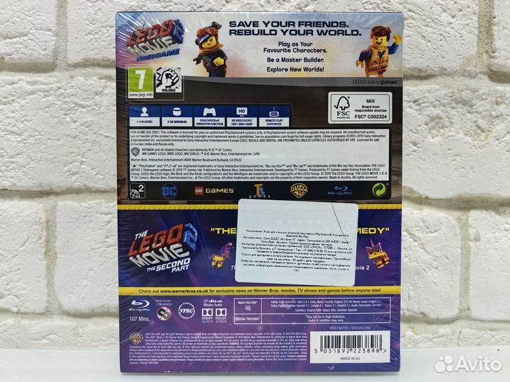 The Lego Movie Videogame PS4 новый диск