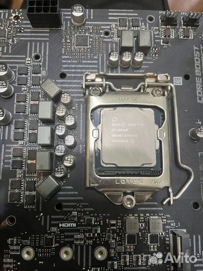 Материнская плата с процессором i3 10100f