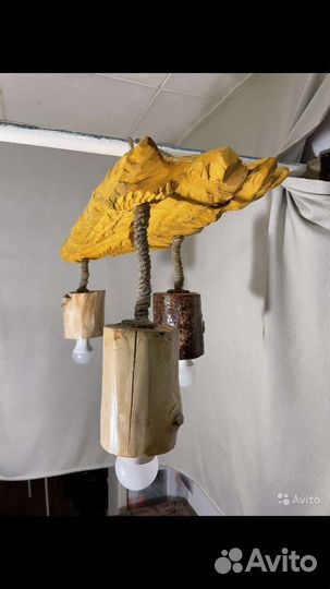 Люстра из дерева