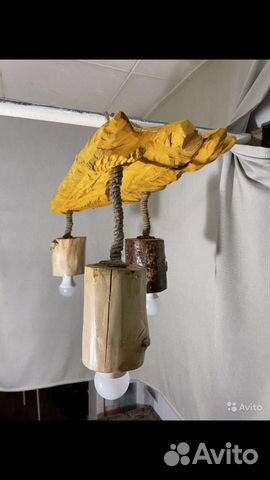 Люстра из дерева