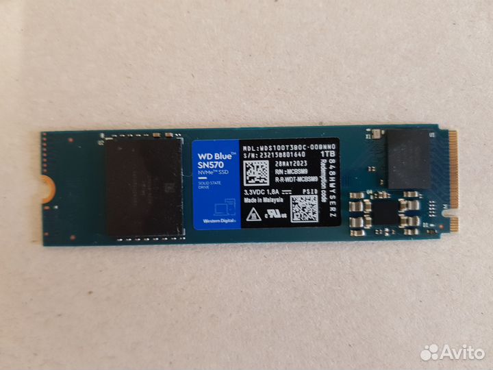 WD Blue SN570 1TB NVMe SSD M.2 2280