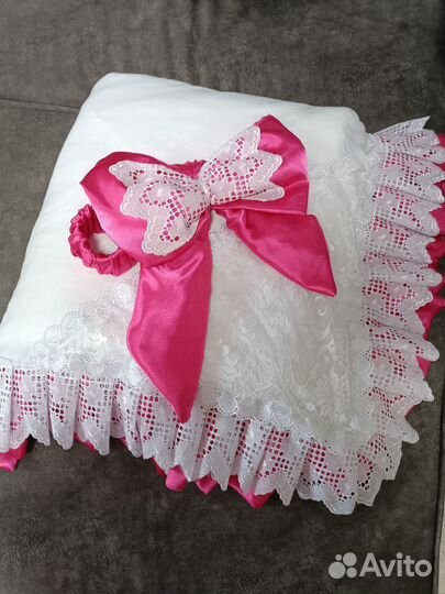 Конверт на выписку зимний для девочки (одеяло)