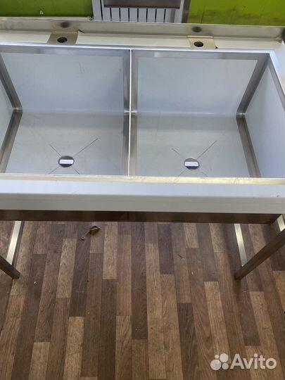 Ванна моечная двойная 115х70