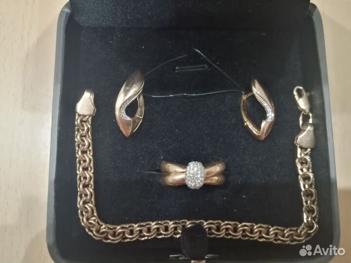 Золотые серьги 585