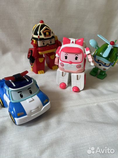 Робокар поли машинки трансформеры набор