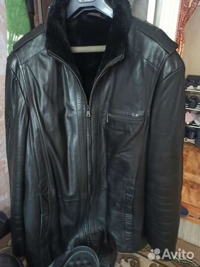 Кожаная куртка Fabiani мужская зима