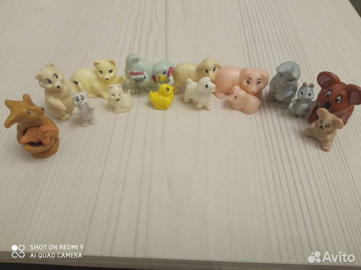 Игрушки из киндер 90 животные с детьми