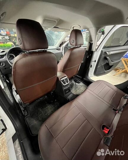 Авточехлы из экокожи Skoda Octavia A-7