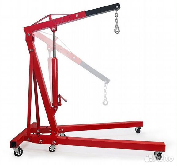 Кран гаражный гидравлический 1 т TS0401B, складной