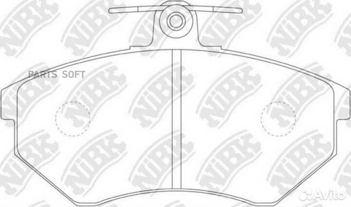 Nibk PN0018 Колодки тормозные дисковые перед