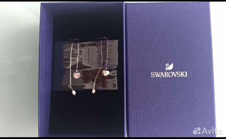 Swarovski серьги длинные